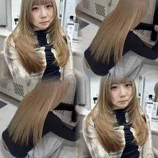 ロング 🎀ダブルカラー🎀 ♡Kanon♡のヘアスタイル
