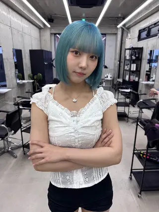 カラー Asami/名古屋/ ハイトーン/デザインのヘアスタイル