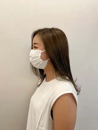 セミロング 韓国好き🇰🇷 美容師MIKUのヘアスタイル