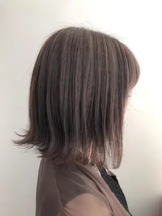 ミディアム カラー 【透明感、艶髪】西村 有司のヘアスタイル