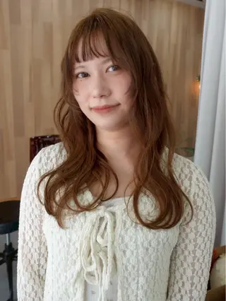 ロング カラー 恩田 遼のヘアスタイル