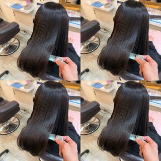 ロング カラー ✨韓国風レイヤー✖️ 美髪矯正✨ユウヤのヘアスタイル