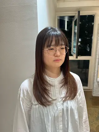 ロング 海老原 若菜のヘアスタイル