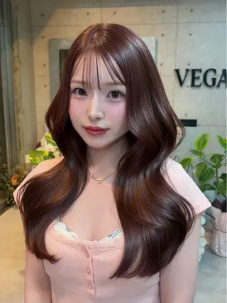 ロング カラー みのり ワンホンヘア🕊️のヘアスタイル