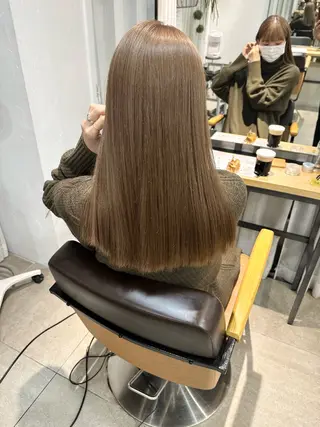 ロング カラー 縮毛/透明感カラー Mariamu🫧のヘアスタイル