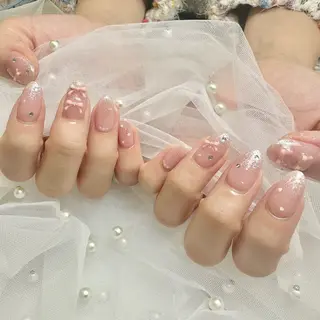 ネイル nami🐰🎀 ガーリー/堺筋本町のネイルデザイン