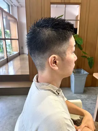 ショート メンズ 佐藤 悠生 メンズパーマ.カットのヘアスタイル