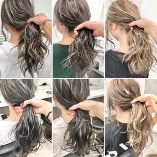 ロング カラー ヘアアレンジ メンズ特化 パーマ/オザワのヘアスタイル