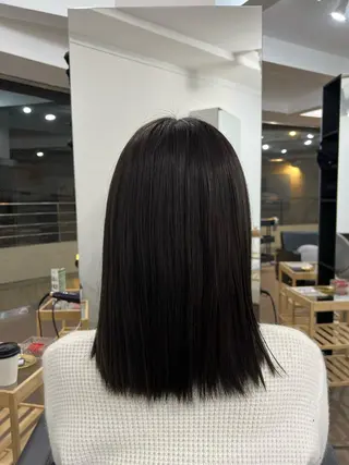 ミディアム カラー 神戸ボブ✂️ ioe三宮/田 伸佳のヘアスタイル