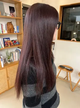 ロング カラー 宇野澤 めいのヘアスタイル