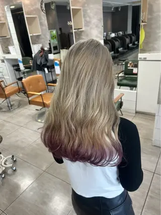 ロング カラー 本尾 空大のヘアスタイル