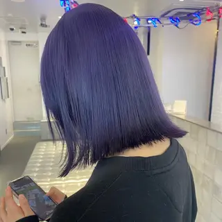 ミディアム カラー ヘアアレンジ 💟ケア×ハイトーン 💟／ミオのヘアスタイル