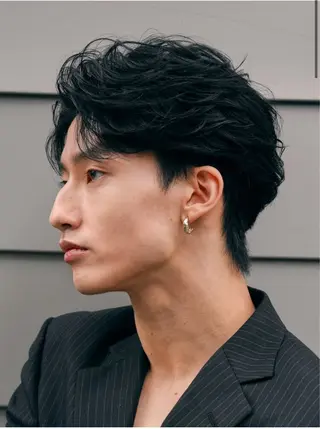 ミディアム パーマ メンズ パーマ特化🔥 ワタベリョウマのヘアスタイル