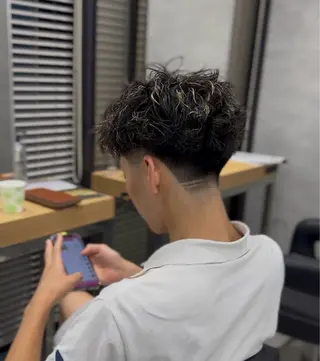 ショート カラー パーマ メンズ 🔥メンズ 特化🔥菊水皐暉🔥のヘアスタイル