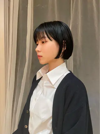 ショート カラー ボブ/ショート 吉田竣のヘアスタイル