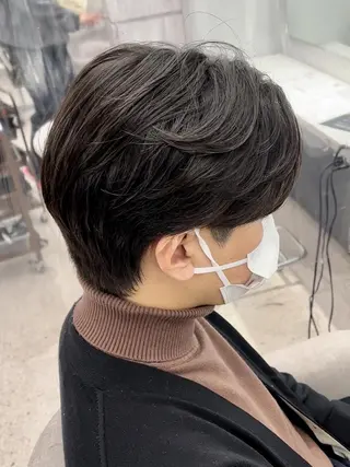 ショート 京都河原町 メンズパーマ助川龍哉のヘアスタイル