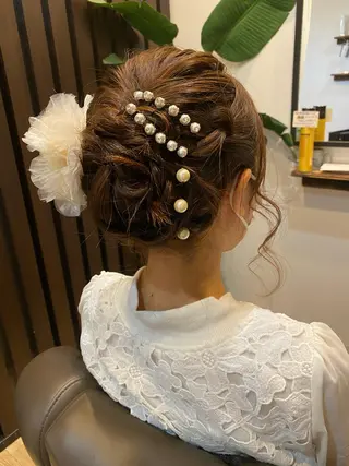 ヘアアレンジ メンズパーマ /栄/伊藤りんなのヘアスタイル