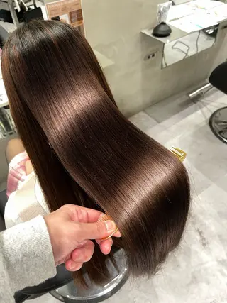 セミロング 神戸三宮/店長/縮 毛/髪質改善/北郷のヘアスタイル