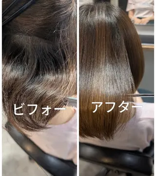 ショート 艶髪／ミントカラー／ 肌が綺麗に見えるお色のヘアスタイル