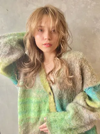 ロング パーマ 朝倉 啓太のヘアスタイル