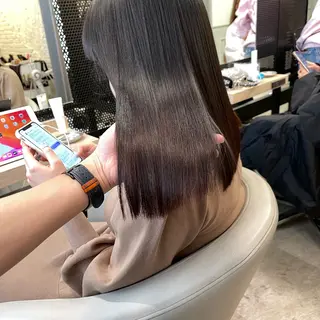 ロング 【渋谷で人気】艶髪× 髪質改善/ツヤカラーのヘアスタイル