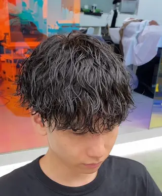 ショート パーマ メンズ メンズパーマ 新宿 yudaiのヘアスタイル