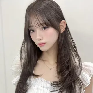 カラー うる艶かわいい🕯️ 🪽TUNE銀座のヘアスタイル