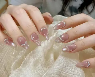 ネイル By moonネイル 🌷ワンホン/韓国風のネイルデザイン