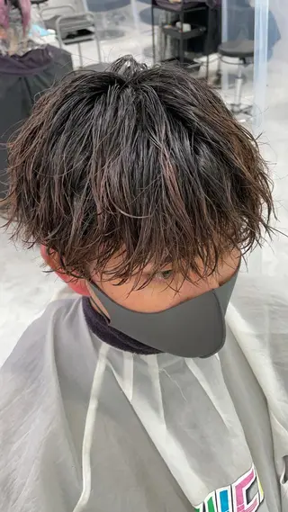ミディアム カラー パーマ ヘアアレンジ メンズ キッズ メンズ特化美容師 aiの眉毛・アイブロウイメージ