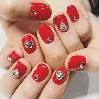 ネイル 渋谷／チップ長さ出し 👑アプレgel-xのネイルデザイン