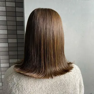 ミディアム カラー 💜推しインナー カラー/菊池柊真💜のヘアスタイル