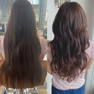 ロング カラー パーマ ヘアアレンジ メンズ 豊橋美容院 ソンリエのヘアスタイル