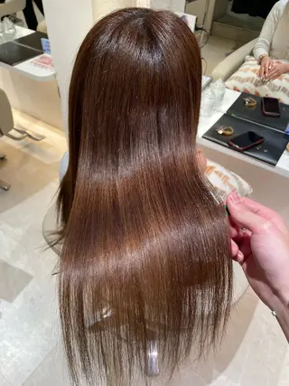 ロング 髪質改善・縮毛矯正 濱　泰賀のヘアスタイル