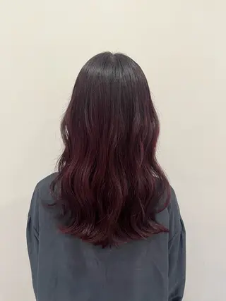 ロング カラー ramphy 柴原 夢奈のヘアスタイル