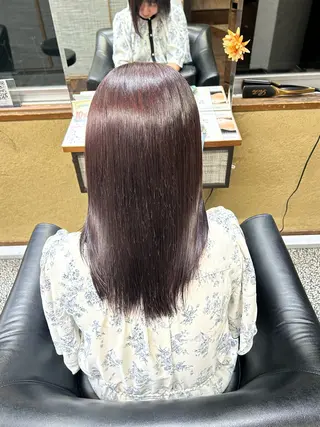セミロング カラー 髙橋 莉菜のヘアスタイル
