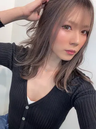 ミディアム カラー 春日部 西口徒歩5分 寒色カラー 日和佐のヘアスタイル