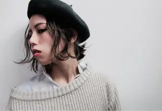 ミディアム カラー パーマ ヘアアレンジ メンズ キッズ ネイル 岩崎 克秀のヘアスタイル