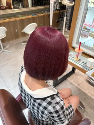ショート カラー ❤️【暖色カラー】/ HARUKA🍒❤️のヘアスタイル