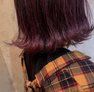 ショート 暖色カラー🍊 せきゆうかのヘアスタイル