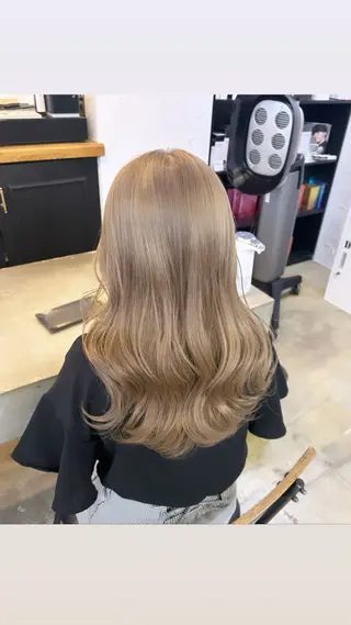 ロング カラー 🌷ラベンダーピンク 顔まわり🌷ねいろのヘアスタイル