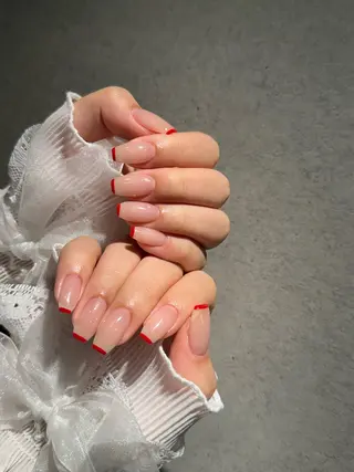 ネイル I-nailロング /ワンホン/キラキラのネイルデザイン