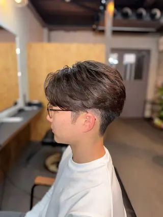 ショート パーマ メンズ 増山 諒 【メンズ専門美容師】のヘアスタイル
