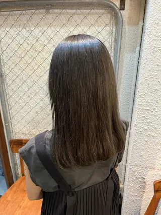 セミロング カラー ヘアアレンジ 🍀透明感カラー×垢 抜けボブ リクト💥のヘアスタイル
