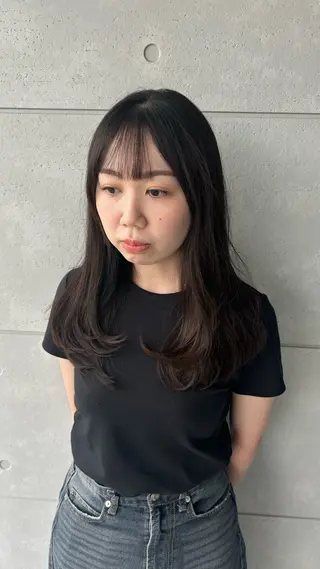 ロング 盛本 彩乃のヘアスタイル