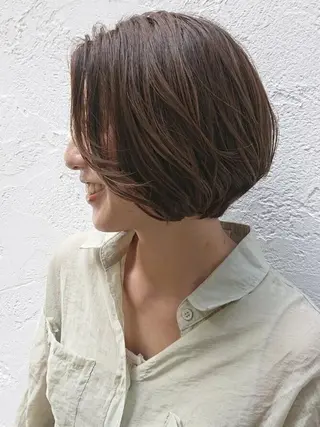ショート カラー 似合わせカット 銀座/アライ カズヤのヘアスタイル