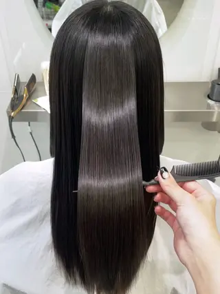セミロング HARUKA/美髪 縮毛矯正/姫カットのヘアスタイル