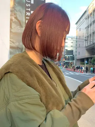 ショート カラー 退色まで透明感ある ダブルカラー/リクのヘアスタイル