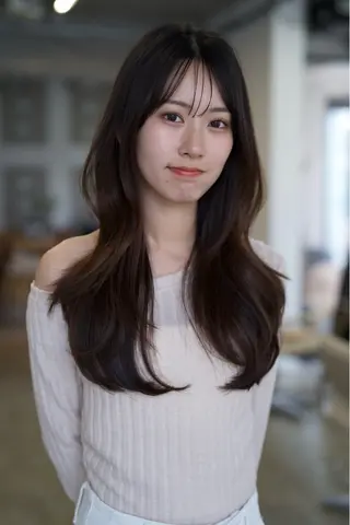 ロング カラー ヘアアレンジ 縮毛矯正特化 指名No.1shunのヘアスタイル