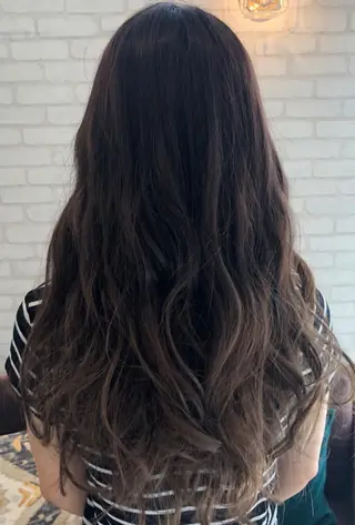 セミロング カラー 浅川 実行のヘアスタイル