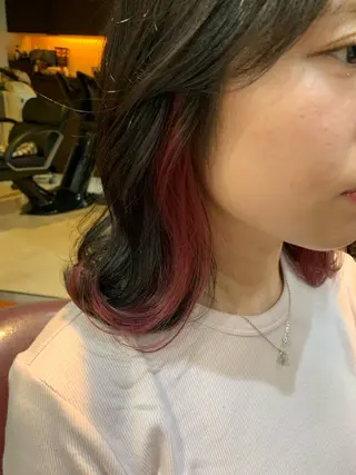 ミディアム カラー Real me 鈴木のヘアスタイル